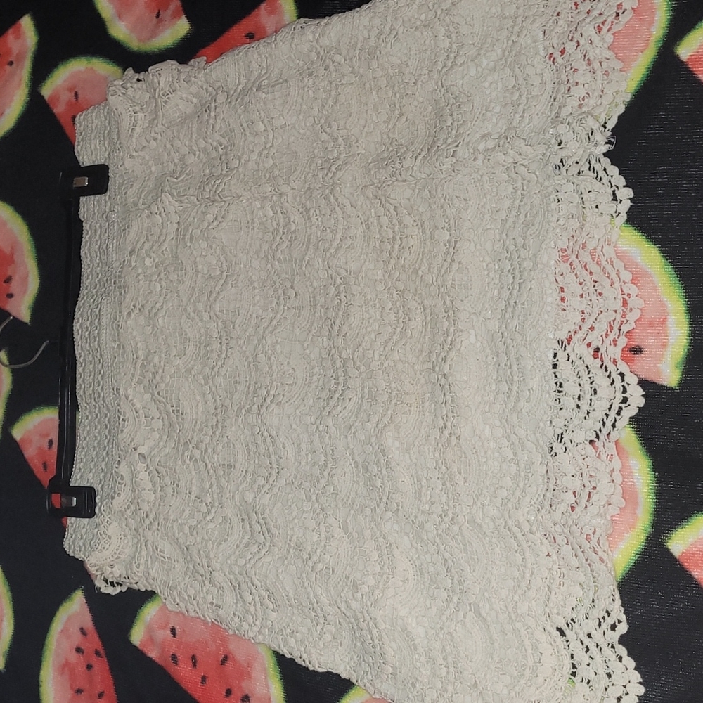 Laced mini skirt